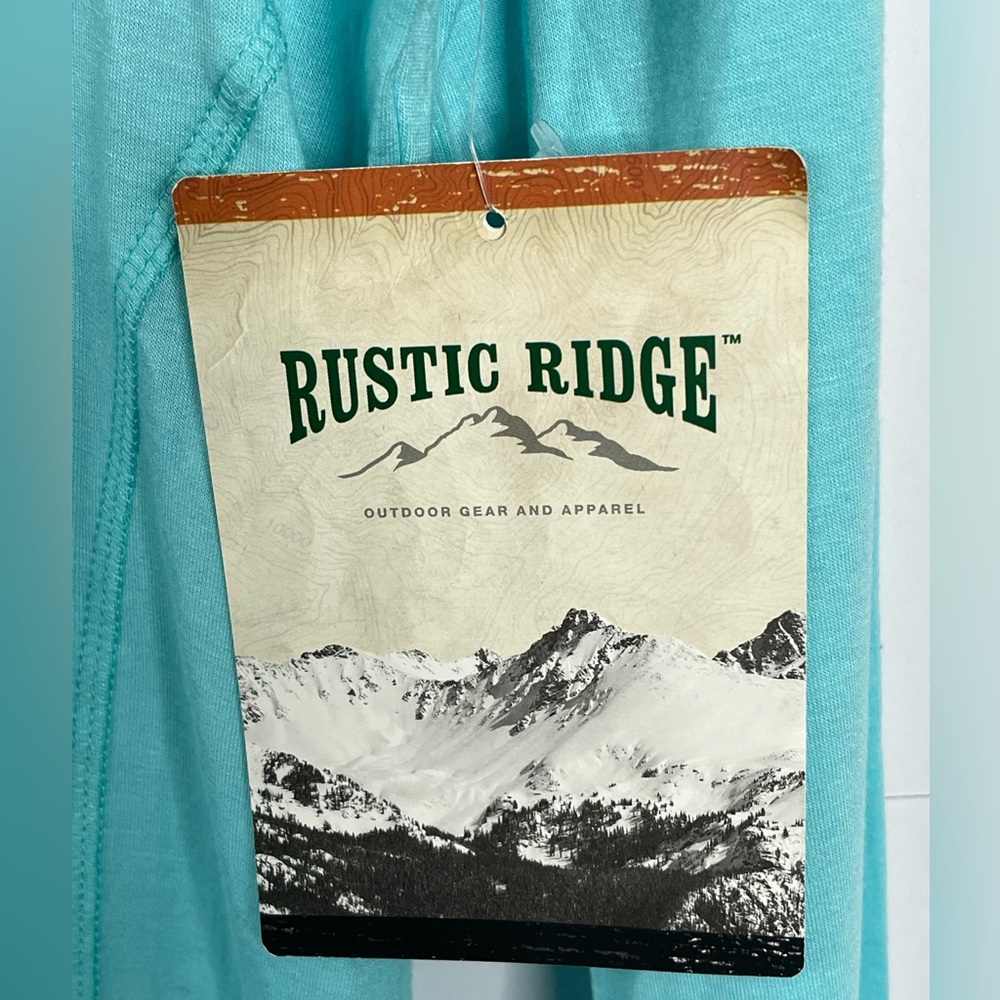 Rustic Ridge Women’s M Aruba Blue Long Sleeve Shirt Quick Dry Moisture Wicking - Picture 7 of 14